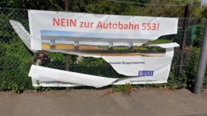 Read more about the article Die Bürgerinitiative Porz-Langel gegen die Autobahnquerung 553 bittet um Mithilfe