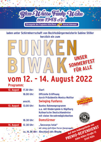 Read more about the article Funkenbiwak der BWF mit den Domstürmer und den Swinging Funfares