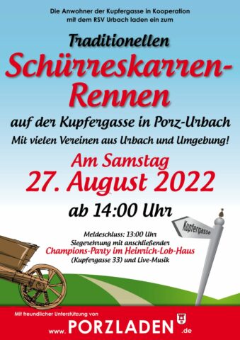 Read more about the article Urbacher Schürreskarrenrennen am 27.08.2022