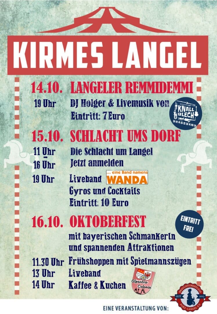 You are currently viewing Langeler Kirmes! Unsere Dorfkirmes lebt!